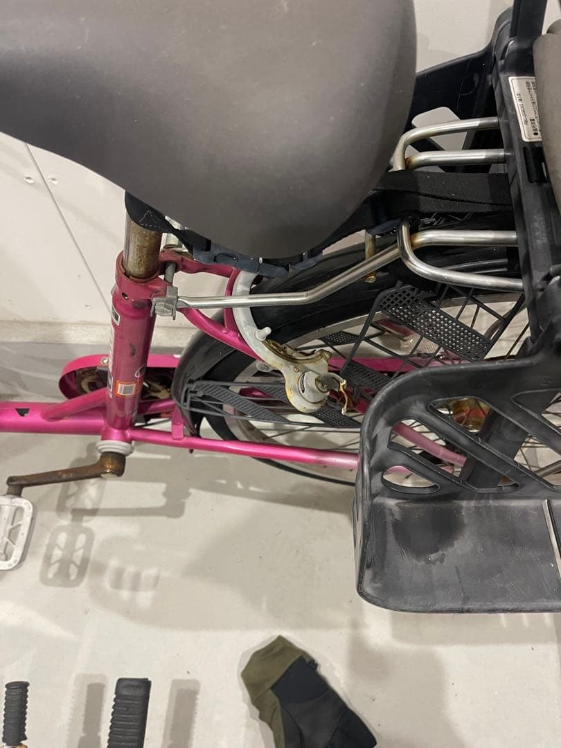 子供乗せ　「大阪府」中古非電動自転車3人乗り対応26インチ　⭐︎