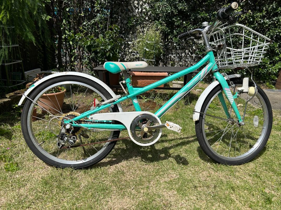 あさひ　ガールズ ラボ スポーティー22インチ　シマノ6段　ミントグリーン