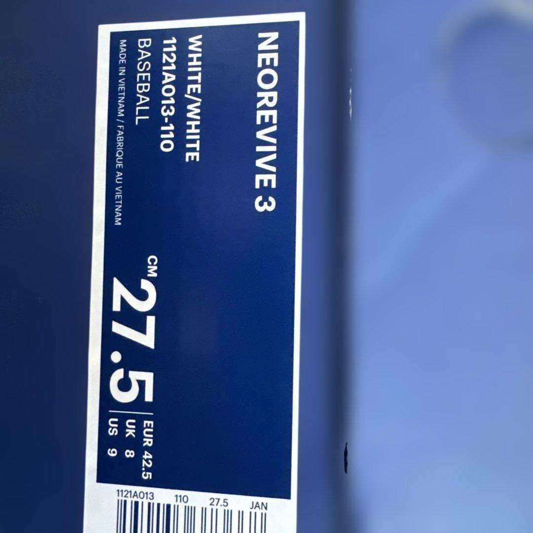 ASICS NEOREVIVE 3 ホワイト 27.5cm