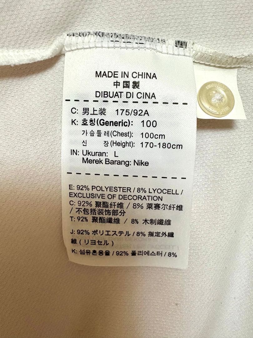 【フェデラー着用モデル】NIKE ポロシャツ Lサイズ