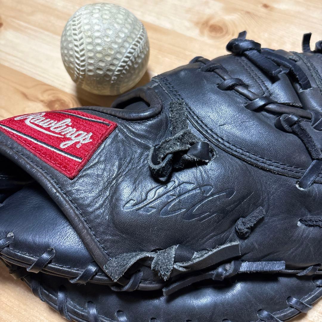 Rawlings 軟式グローブ 黒 大人用