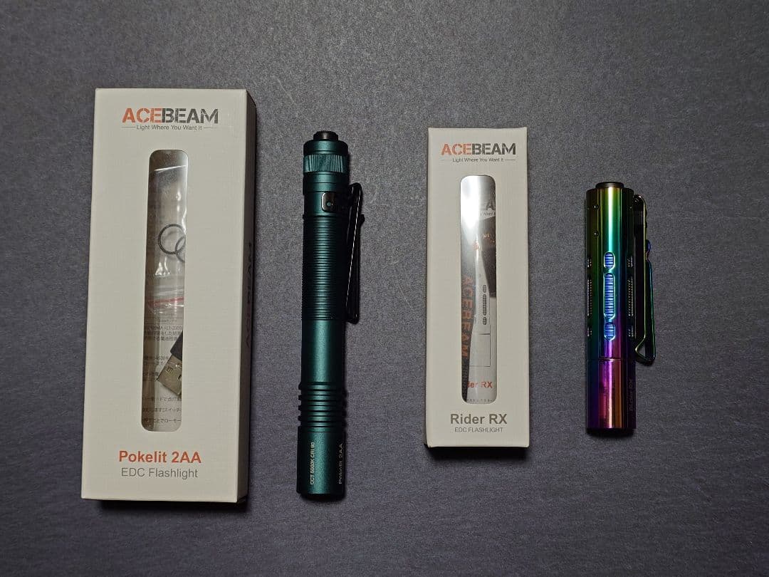 ライト・ランタン ACEBEAM Pokelit 2AA & Rider RX RAINBOW