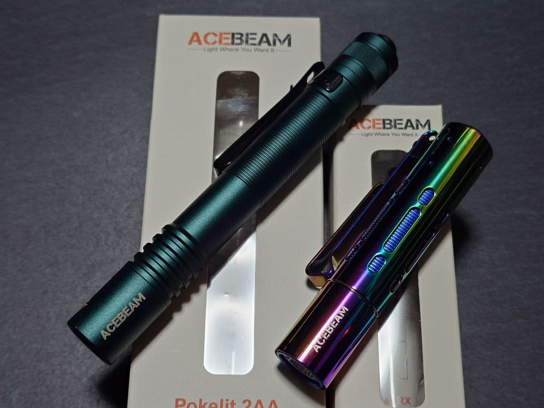ライト・ランタン ACEBEAM Pokelit 2AA & Rider RX RAINBOW