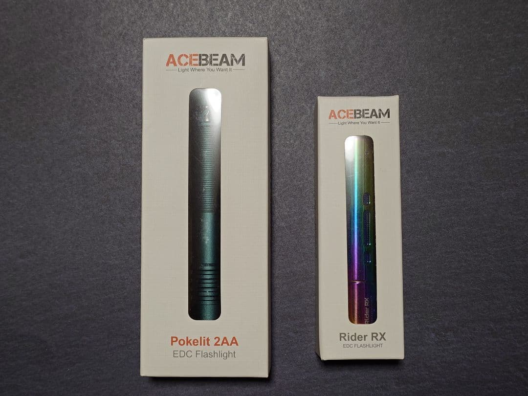 ライト・ランタン ACEBEAM Pokelit 2AA & Rider RX RAINBOW