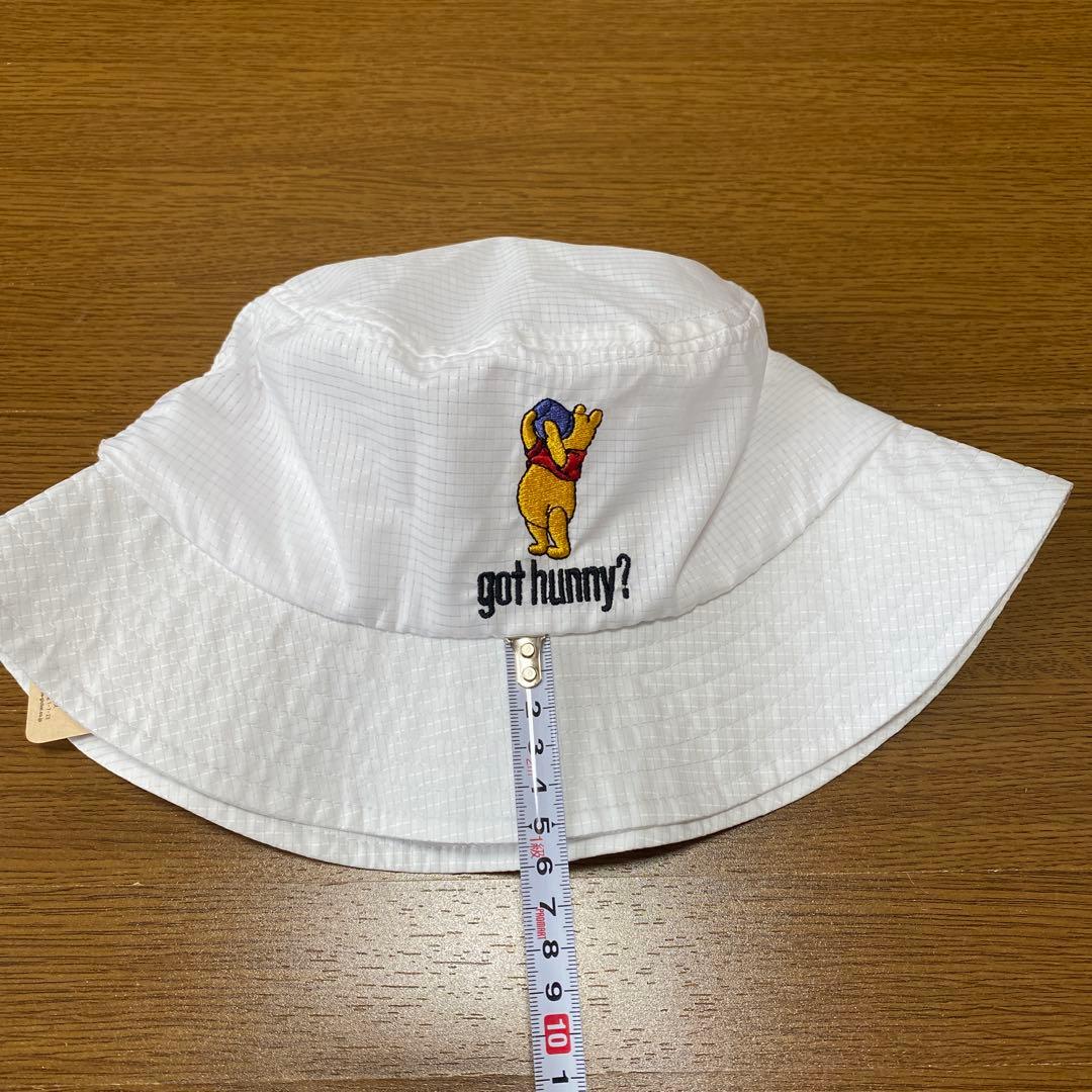 ビームス　ゴルフ　バケットハット　白　プーさん　春夏　メッシュ　レディース　新品