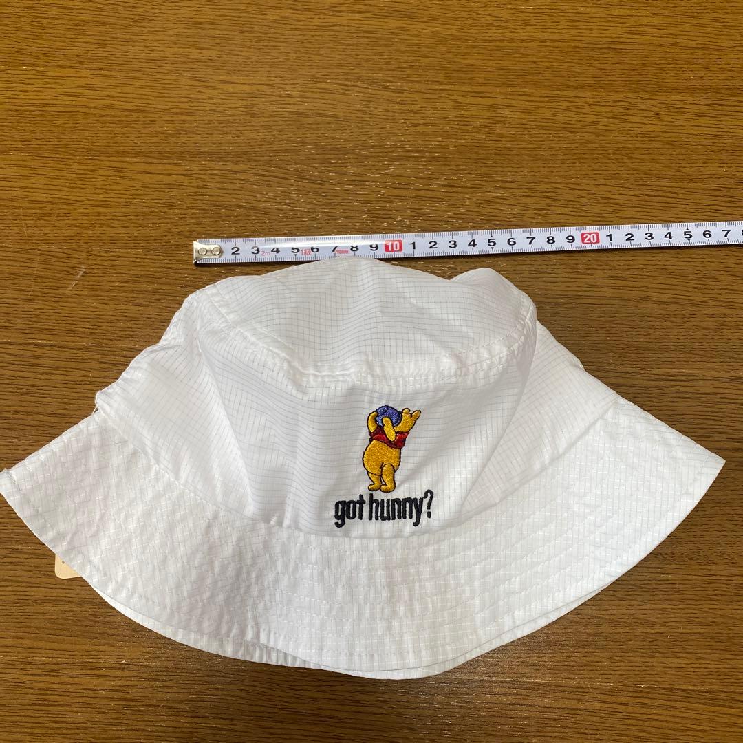 ビームス　ゴルフ　バケットハット　白　プーさん　春夏　メッシュ　レディース　新品