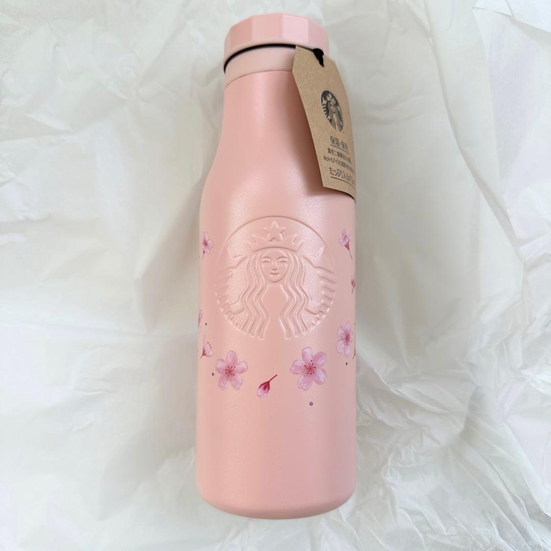 スターバックス SAKURA2026ステンレスロゴボトルマットピンク473ml