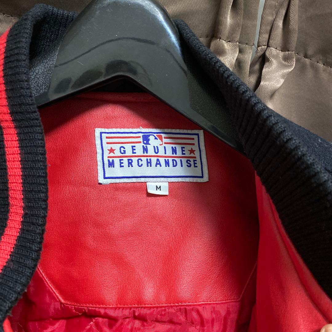 Genuine Merchandise MLB バルキリージャケット M 黒/赤