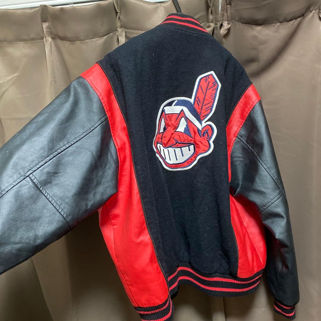 Genuine Merchandise MLB バルキリージャケット M 黒/赤