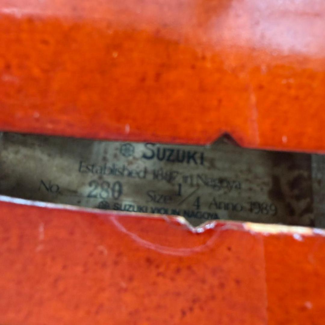 SUZUKI No.280 1/4 1989年製 バイオリン 鈴木 スズキ