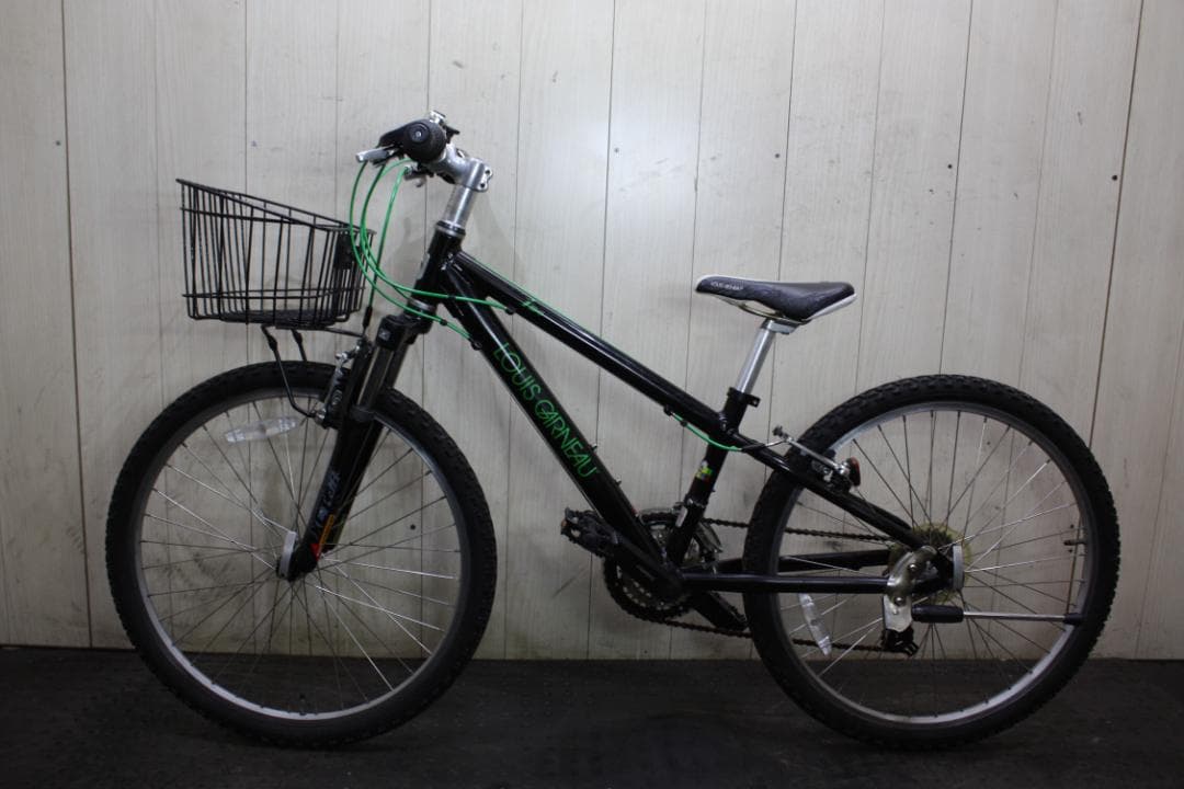 ルイガノ LGS-J24 24型 シマノ21速 300mm 本格子供用MTB 黒