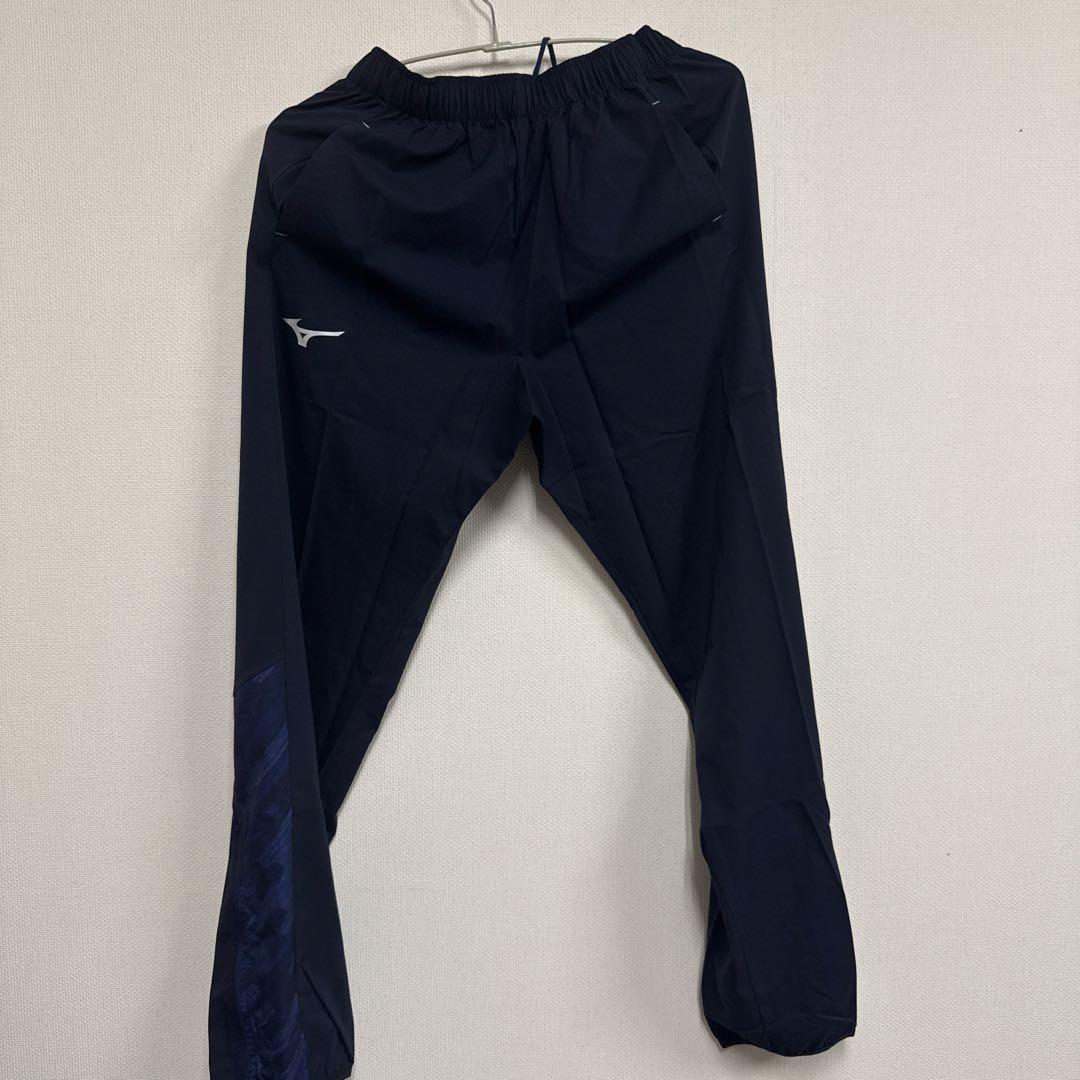Mizuno ジップアップジャケット上下セット Lサイズ 青/黒