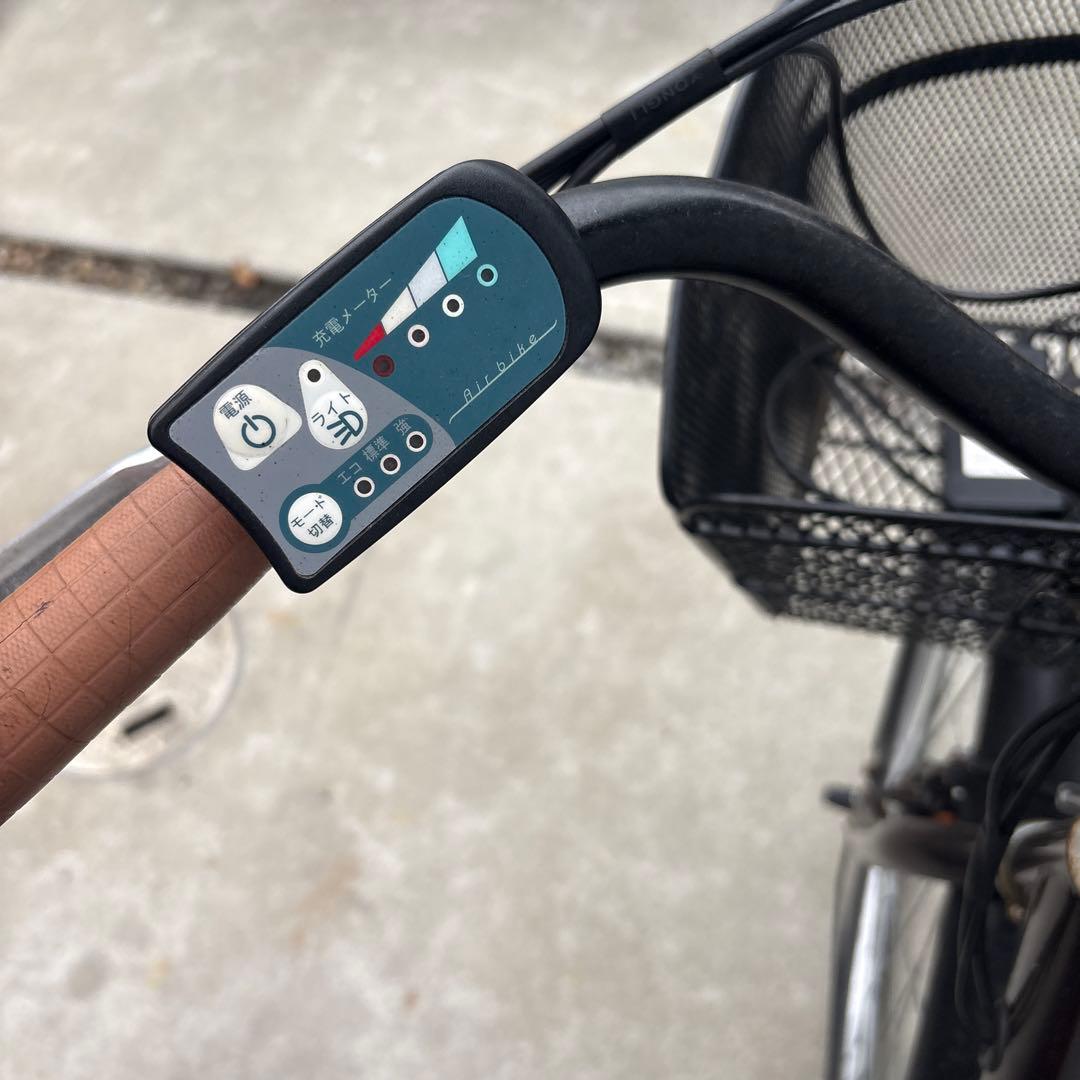 Air bike 電動アシスト自転車 ブラウン、ママチャリ、自転車、ヤマハ、パナ