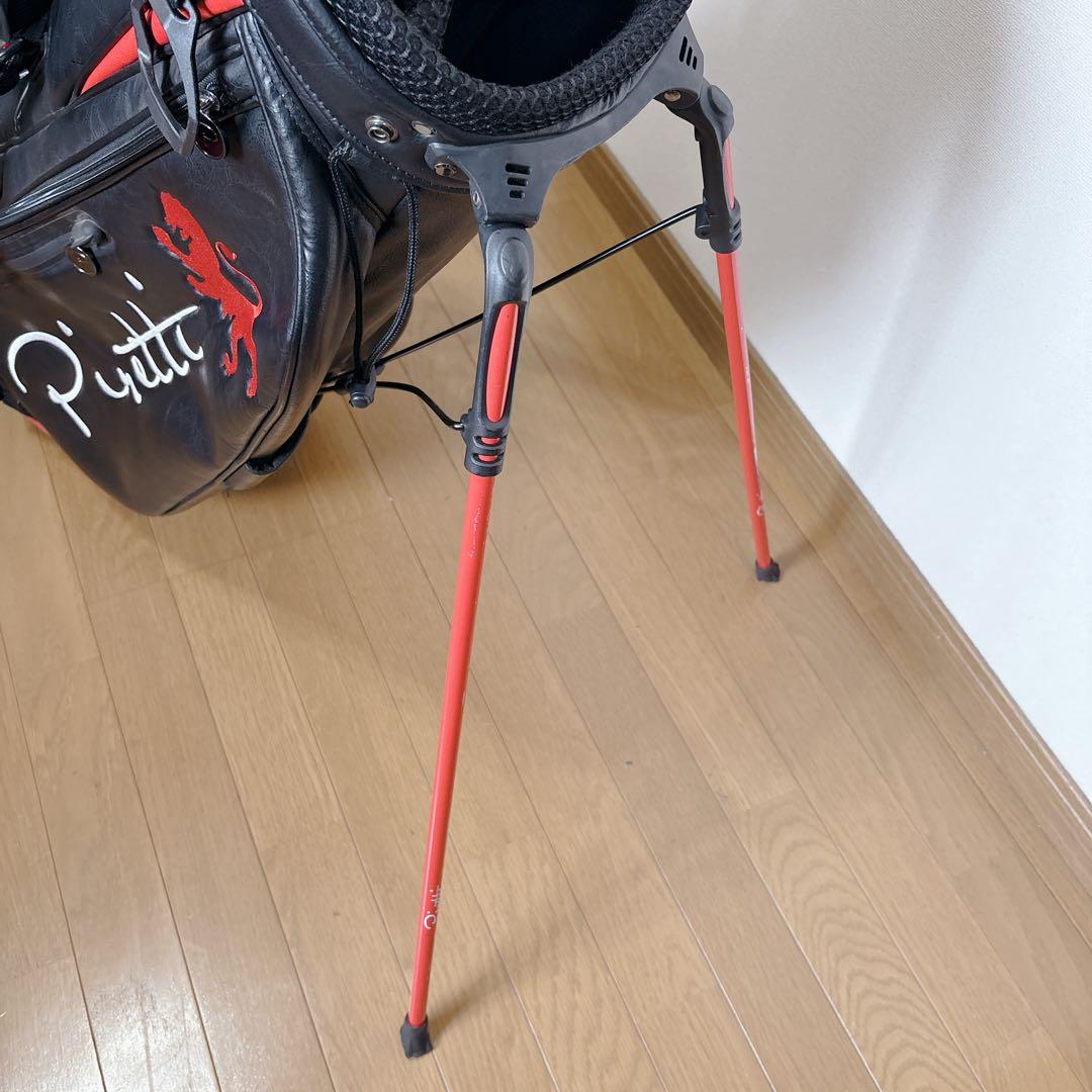 K475 Pretti ピレッティ スタンドキャディバッグ ブラック フード無し