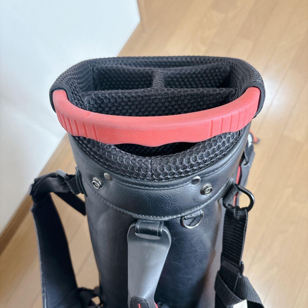 K475 Pretti ピレッティ スタンドキャディバッグ ブラック フード無し