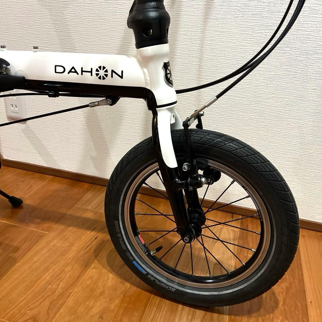 美品 DAHON ダホン K3 ホワイト 自転車 ルノー ターン N8 P10