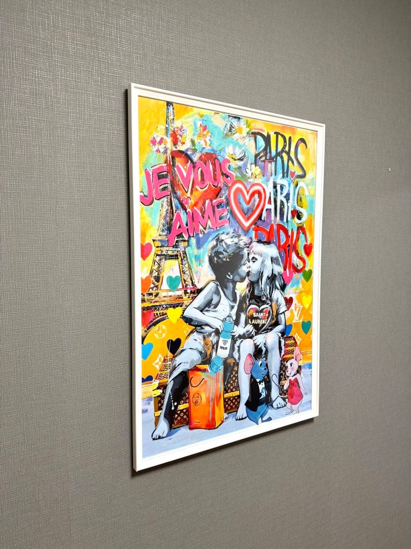 No.152フレーム付きキャンバスアート　オマージュアート　ブランドアート絵画