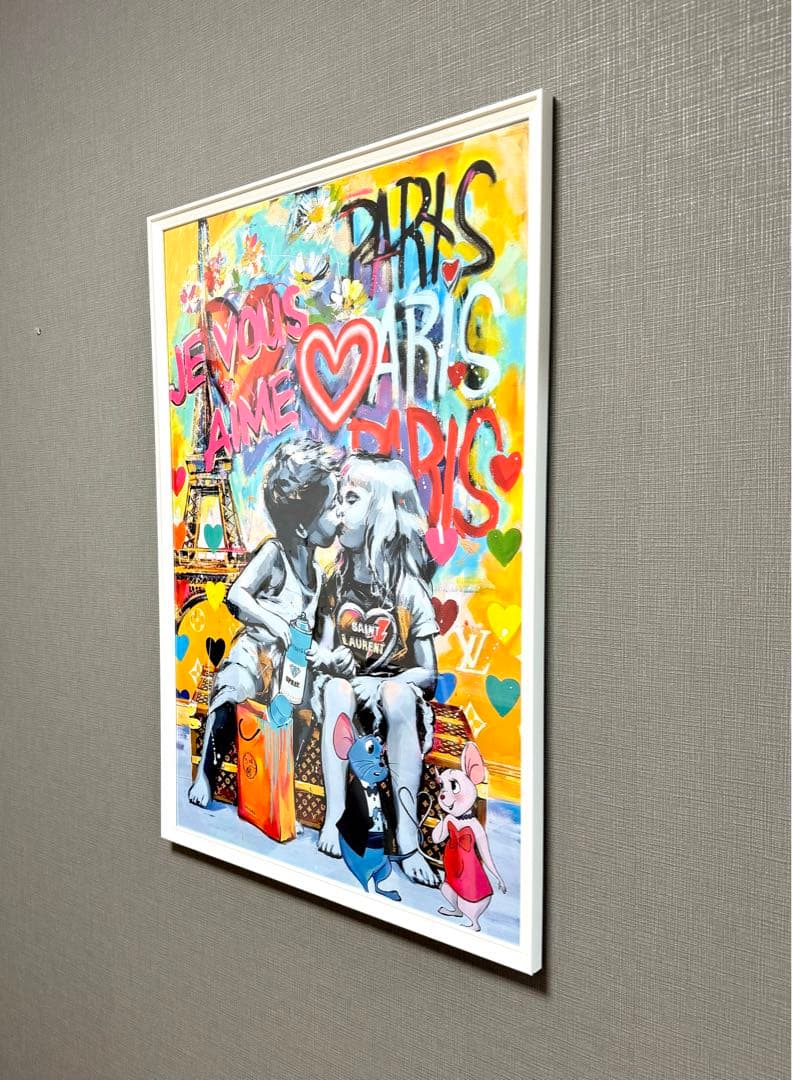 No.152フレーム付きキャンバスアート　オマージュアート　ブランドアート絵画