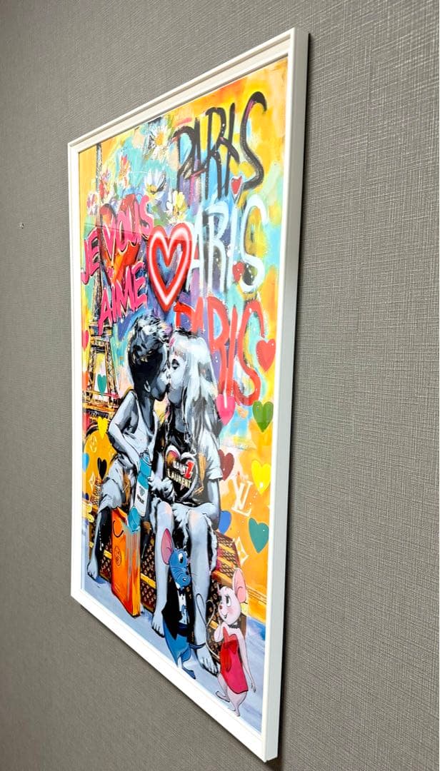No.152フレーム付きキャンバスアート　オマージュアート　ブランドアート絵画