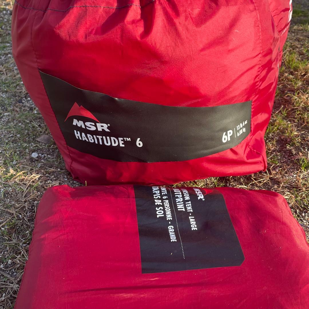 【美品】 MSR ハビチュード 6 フットプリント　テント　キャンプ