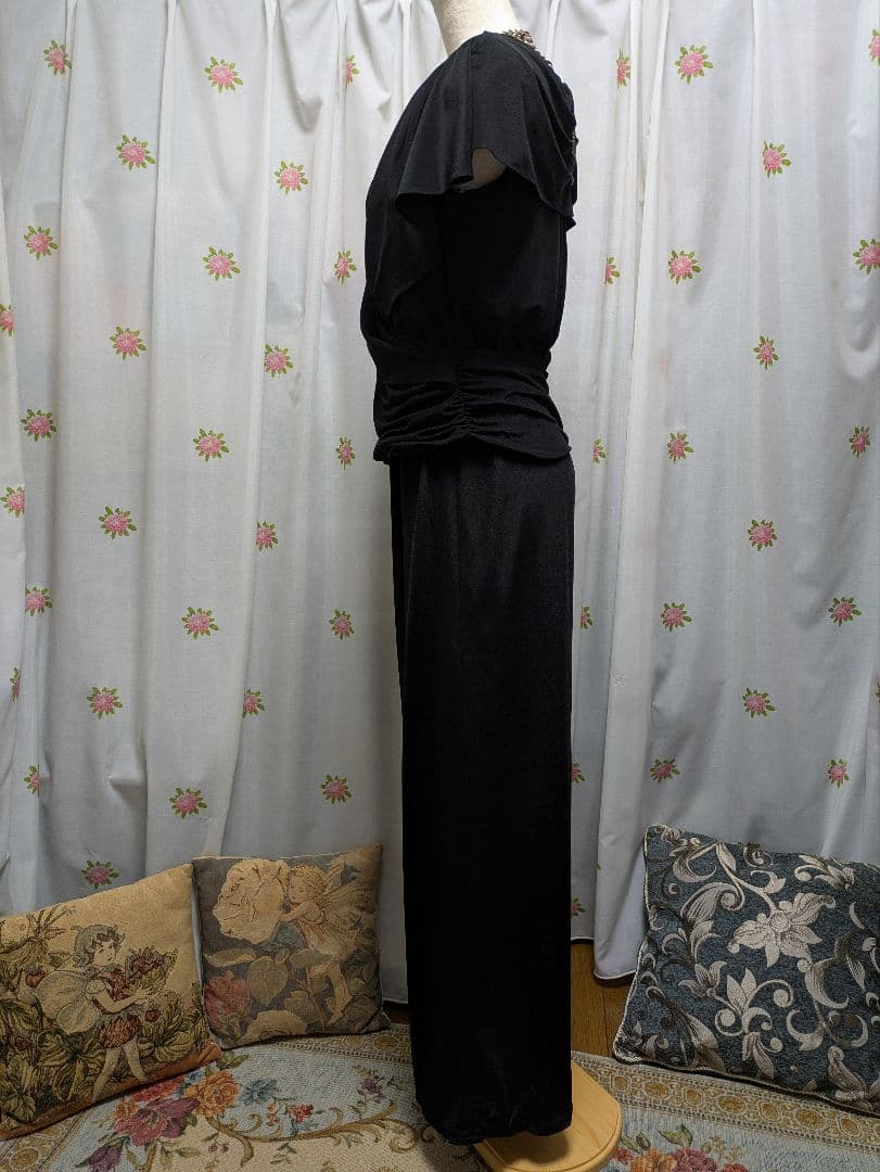 黒ラップスタイル✨オールインワン✨パンツドレス