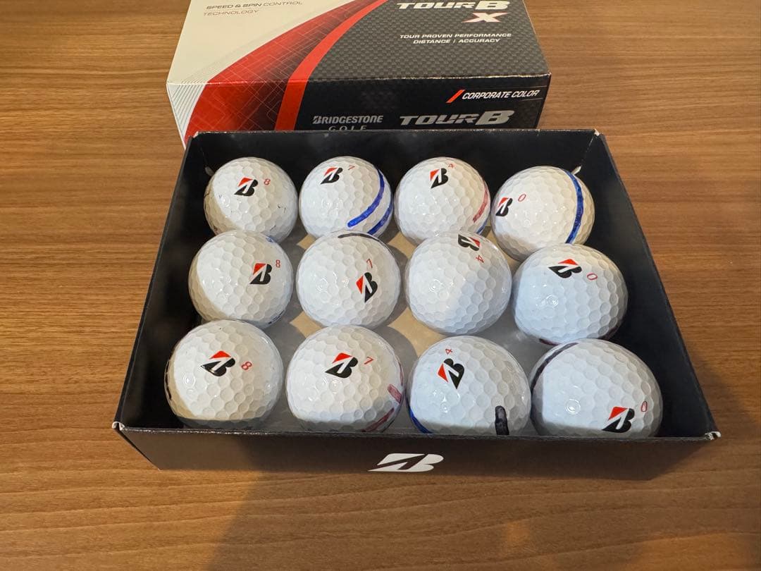 Bridgestone Tour B X ゴルフボール 21個入り(18個新品)