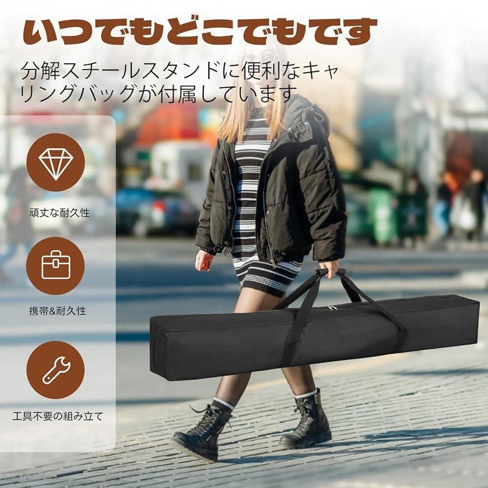 TORIBIO ダブルハンモック 耐重荷250kg 収納バッグ付き (ブラウン)
