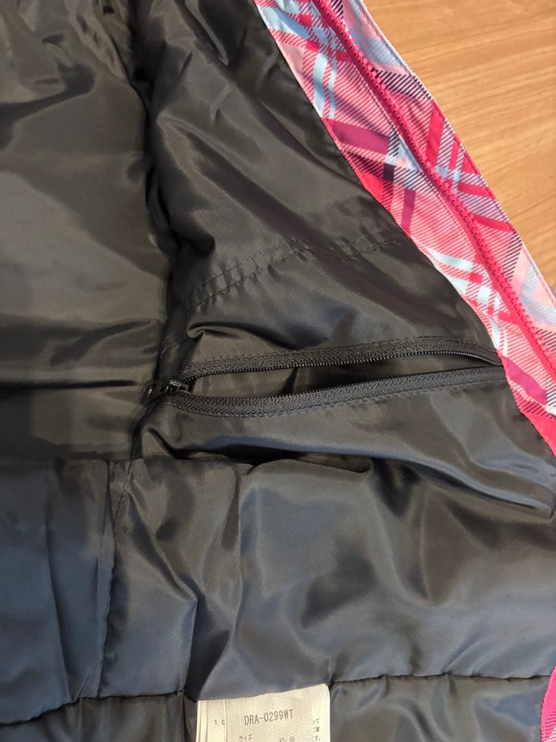 DESCENTE スノーボードウェア 子供用 ピンク系チェック