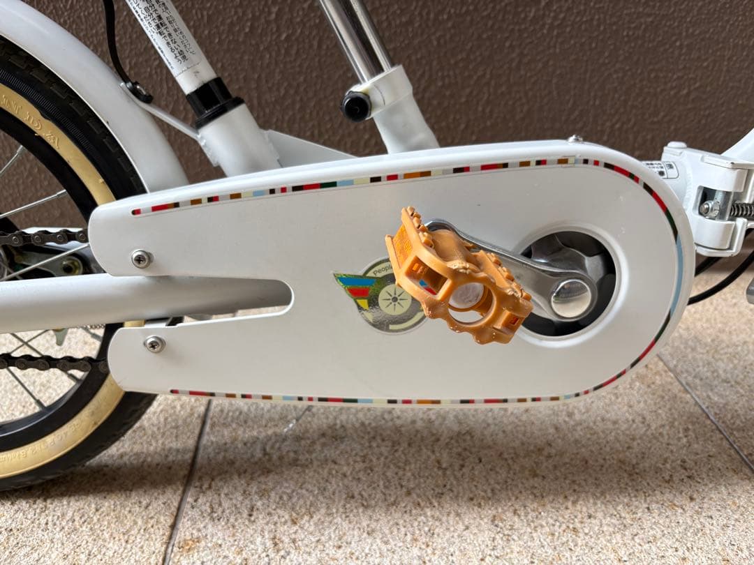 peopleいきなり自転車14インチ　プレミアムホワイト　リコール品に該当しない