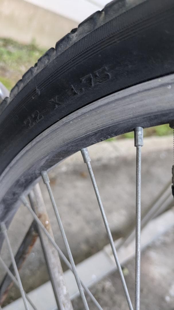千葉県手渡し限定 子供用自転車 22インチ 黒 サイモト自転車 STAMEN