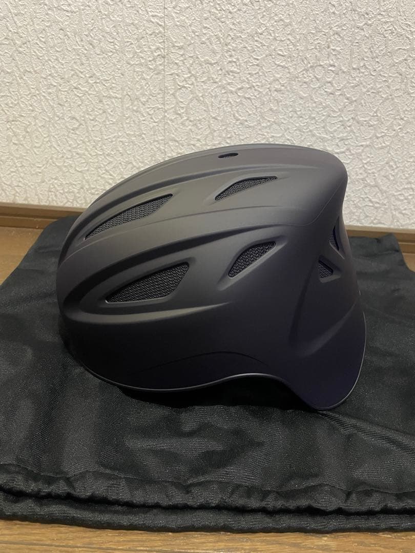 ミズノ限定　軟式用　キャッチャー用ヘルメット　艶消しネイビー　サイズM
