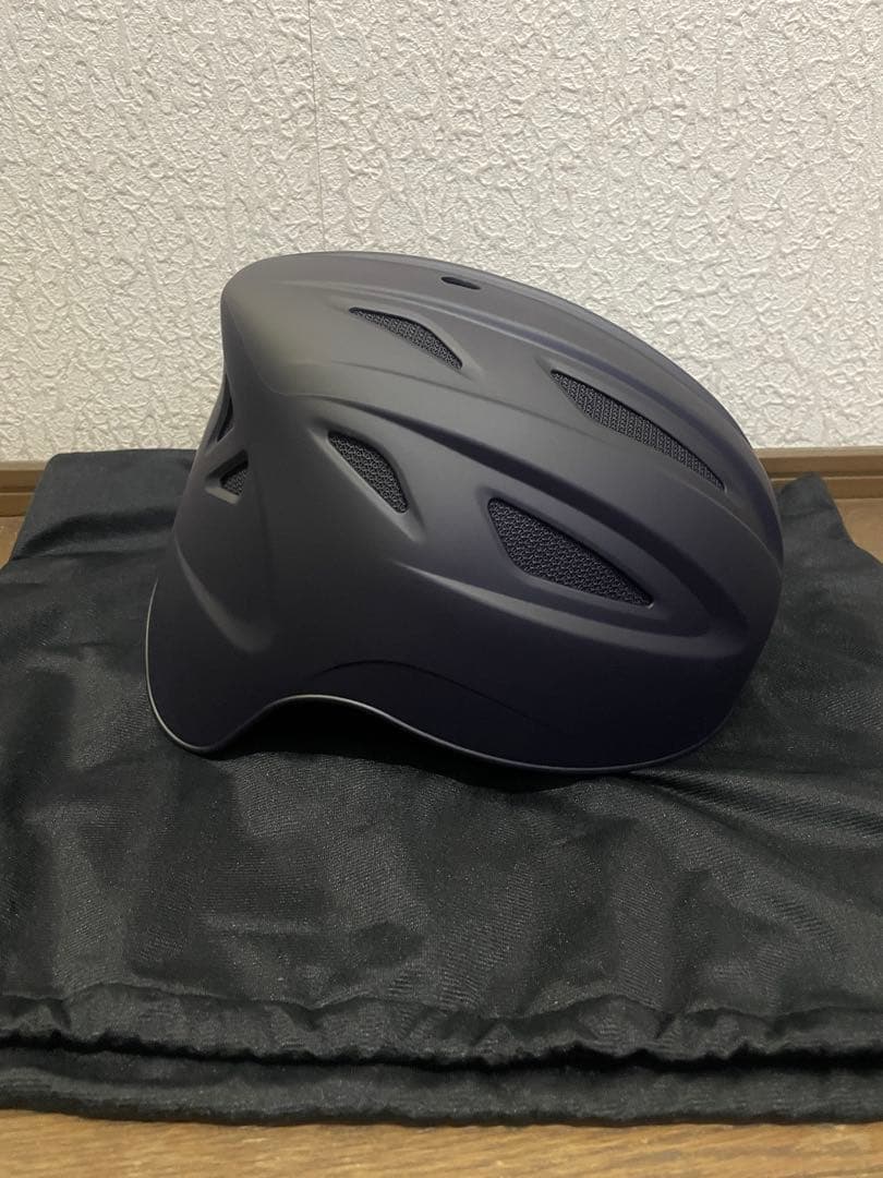 ミズノ限定　軟式用　キャッチャー用ヘルメット　艶消しネイビー　サイズM