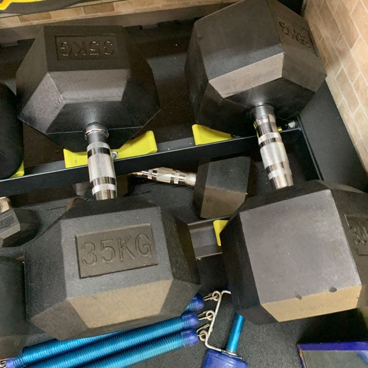 ヘックス  ラバーダンベル　5kg 10kg  各2個
