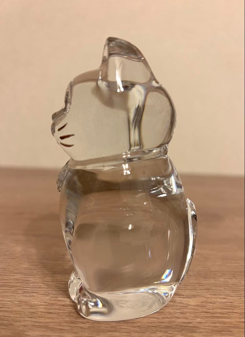 Baccarat バカラ　招き猫　クリスタルガラス　箱付き　まねき猫　未使用