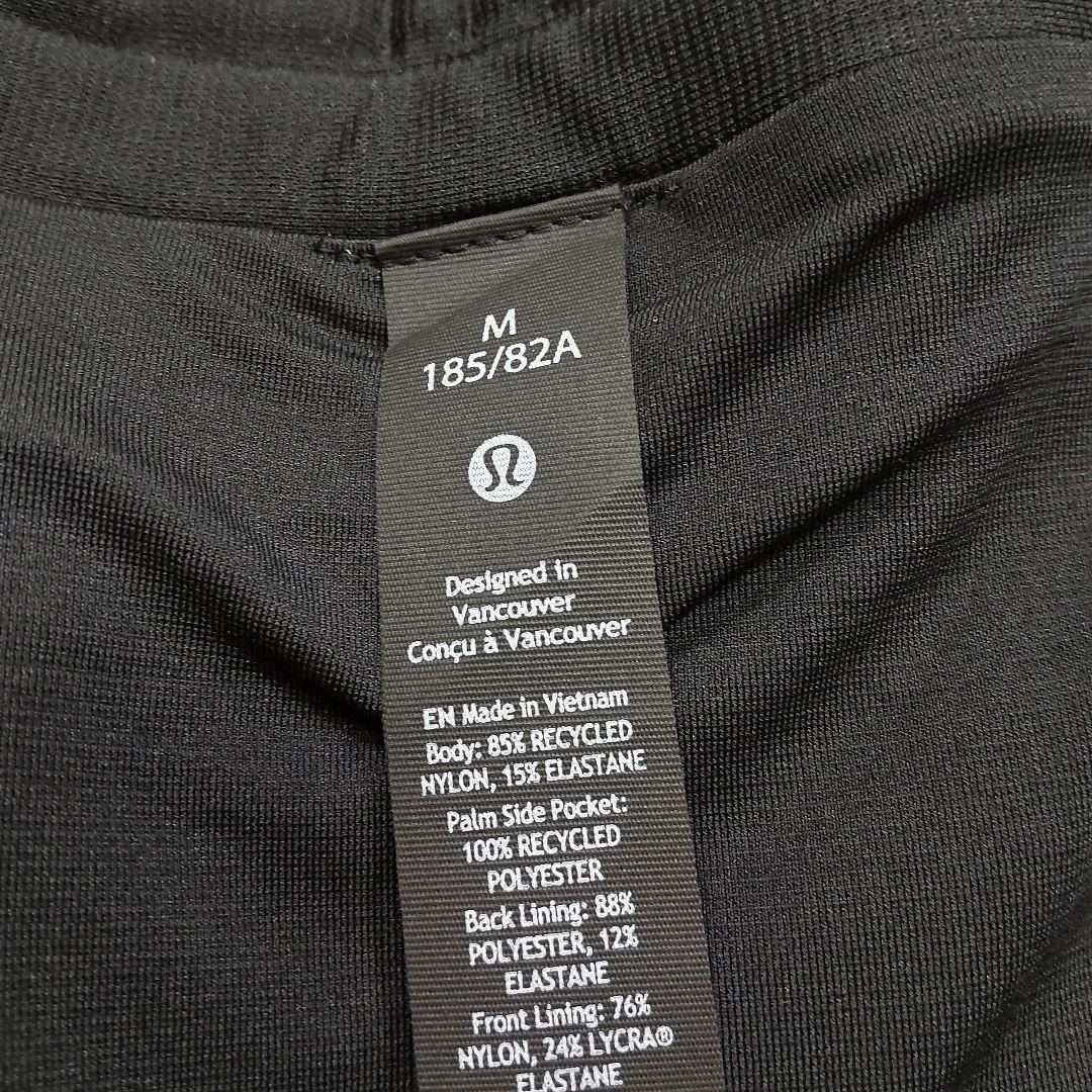 【新品】ルルレモン ハーフパンツ インナーショーツ付き メンズ M ブラック