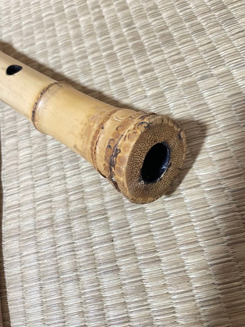尺八本体 竹製　5穴　星型