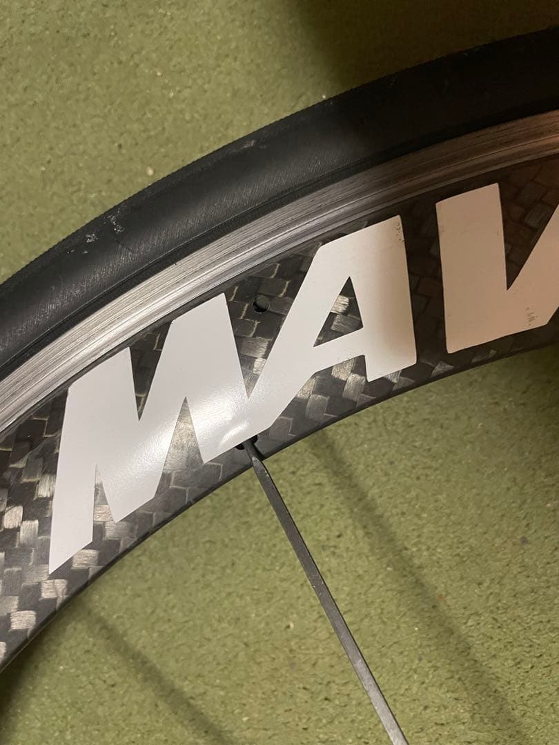 Mavic cosmic カーボンホイールフロント ジャンク