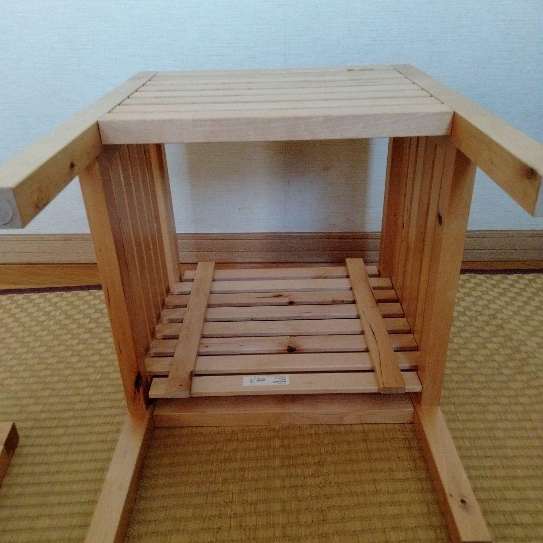 レア！IKEA　MOLGER 収納　スツール　ミニテーブル　椅子　京都市引取り