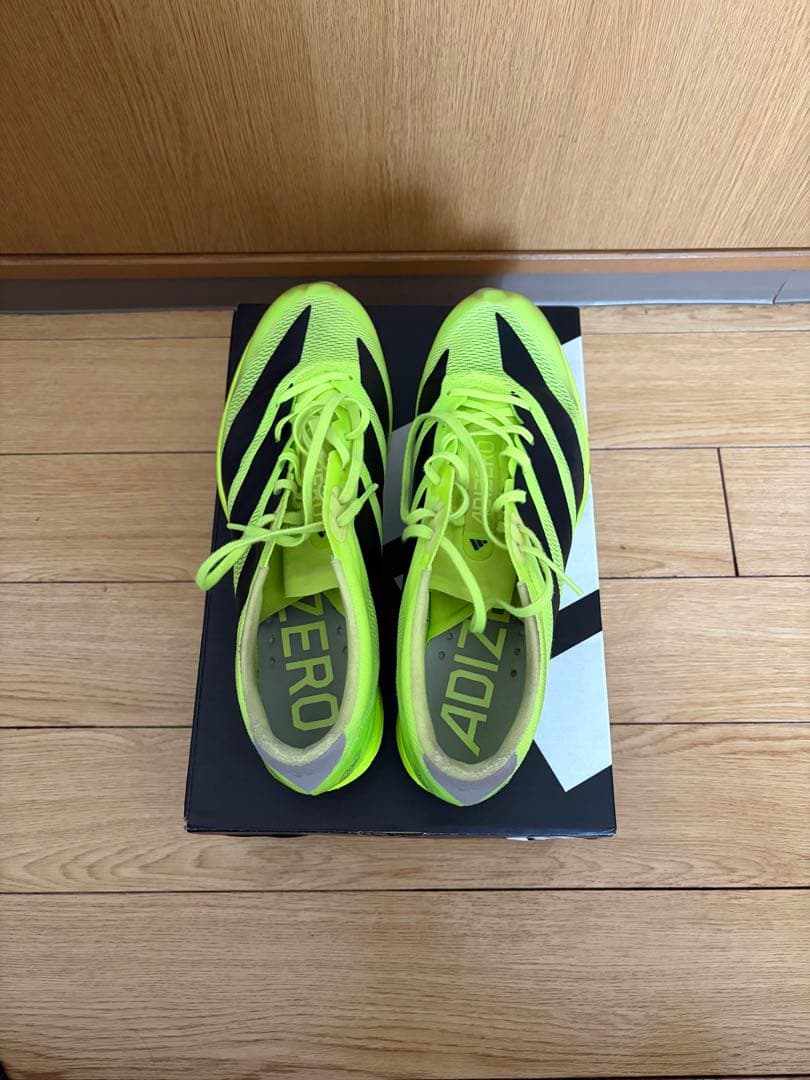 adidas ADIZERO prime sp4 スパイクシューズ 蛍光イエロー