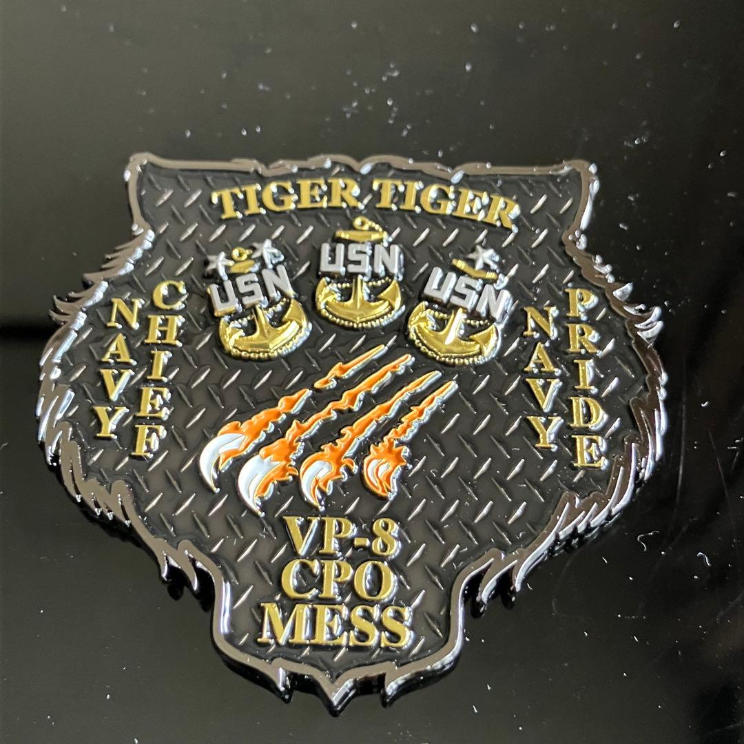 米海軍　第8哨戒飛行隊　チャレンジ タイガー　C.P.O.MESS メダル