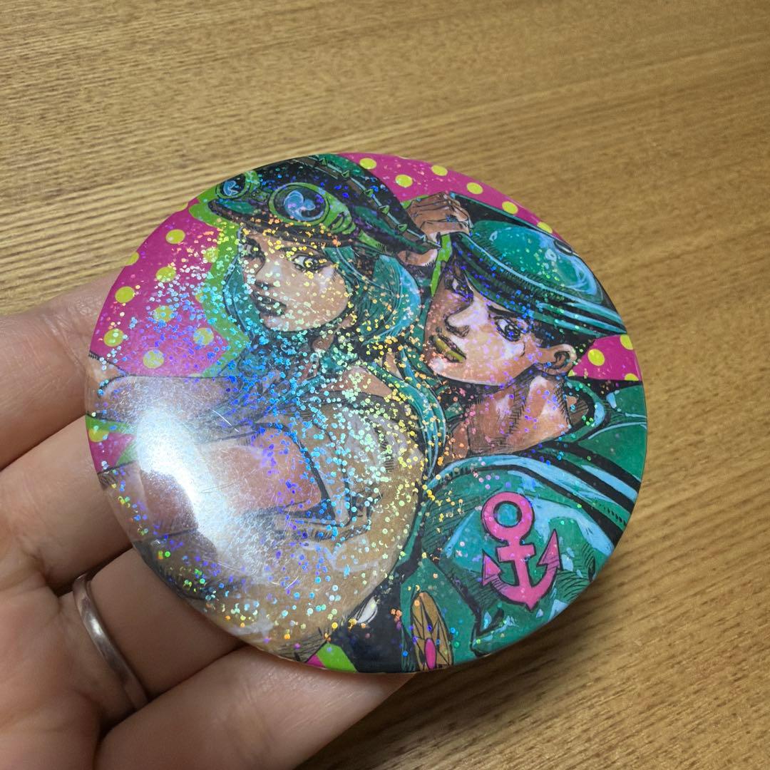 ジョジョ展　缶バッジ 東方定助&広瀬康穂