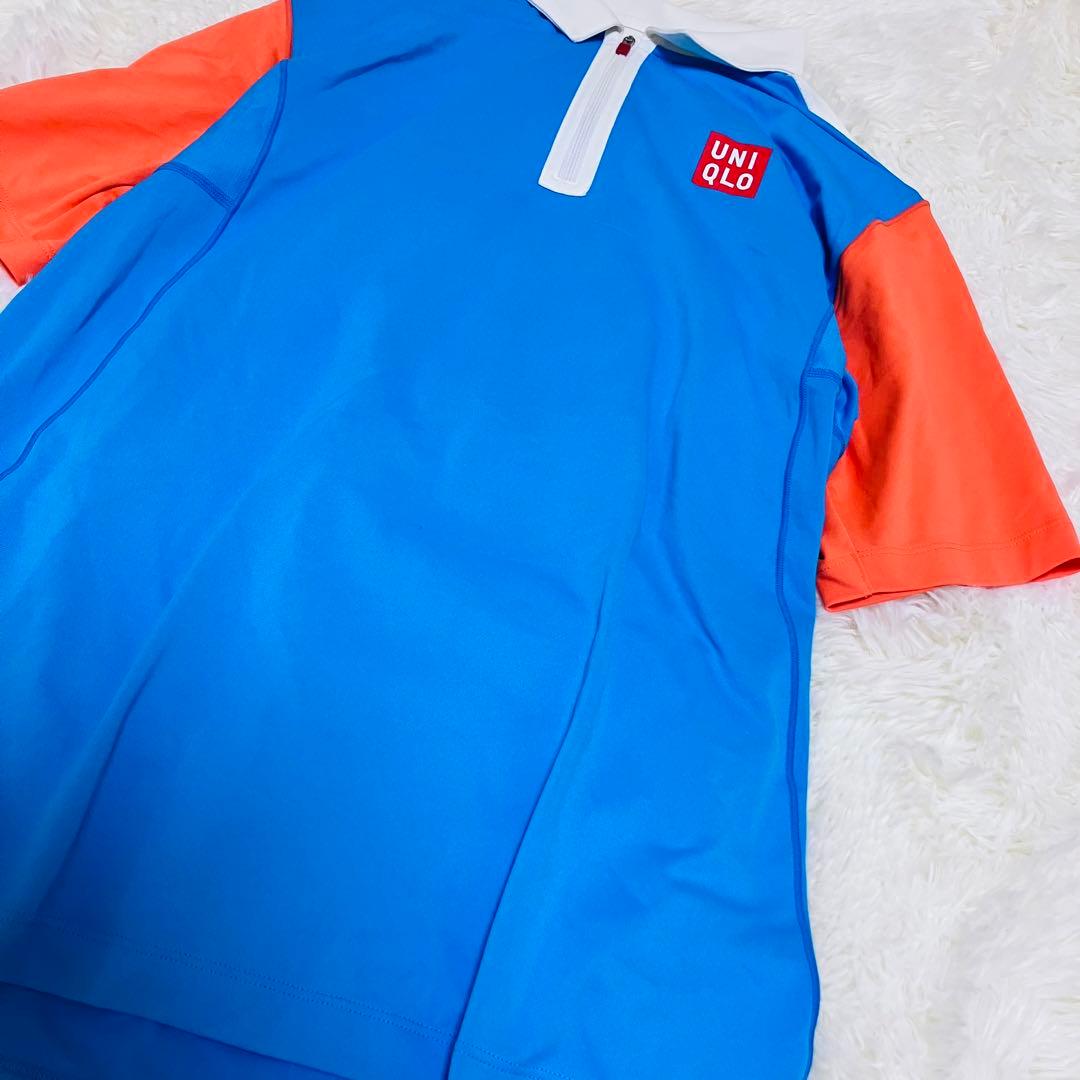 【レア】UNIQLO ポロシャツ 錦織圭 2013年全米モデル Lテニスウェア