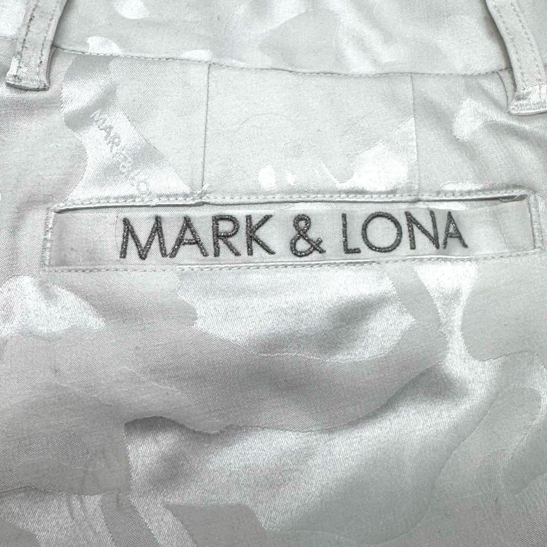 MARK & LONA スカルカモ ゴルフハーフパンツ ホワイト 良美品　L