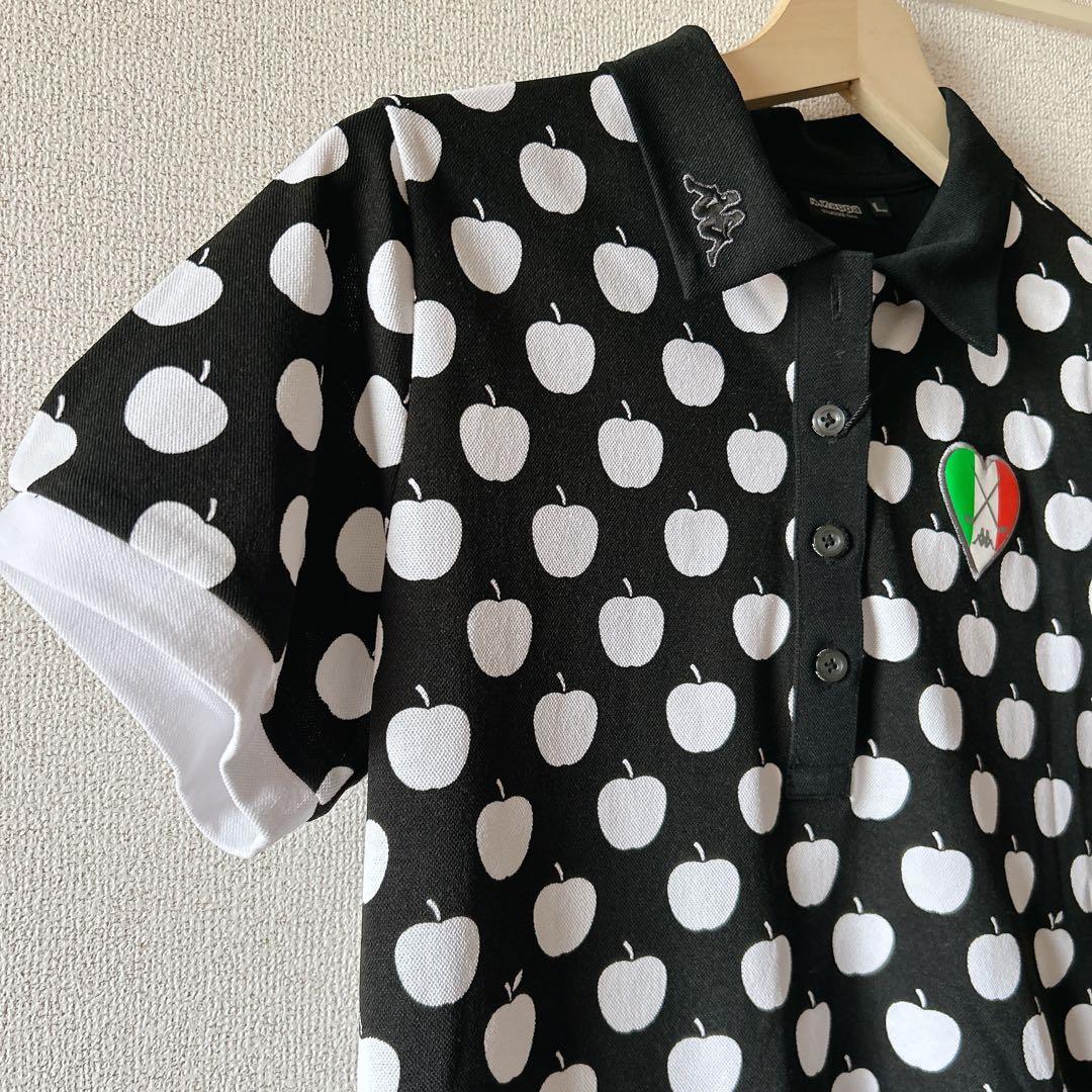 未使用　Kappa レディース ポロシャツ L リンゴ柄