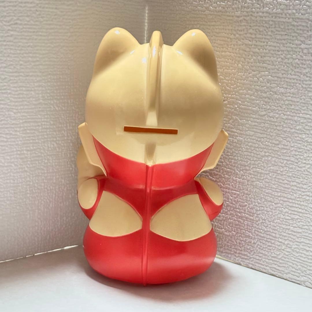 ウルトラマン　招き猫　貯金箱 ソフビ 1996年 円谷プロ 平成レトロ