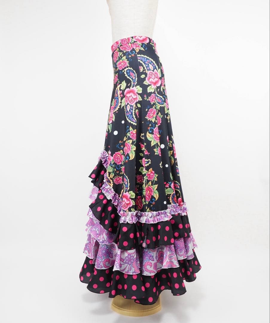 フラメンコ　ファルダ　新品　フラメンコ衣装　レッスンファルダ　Leirena