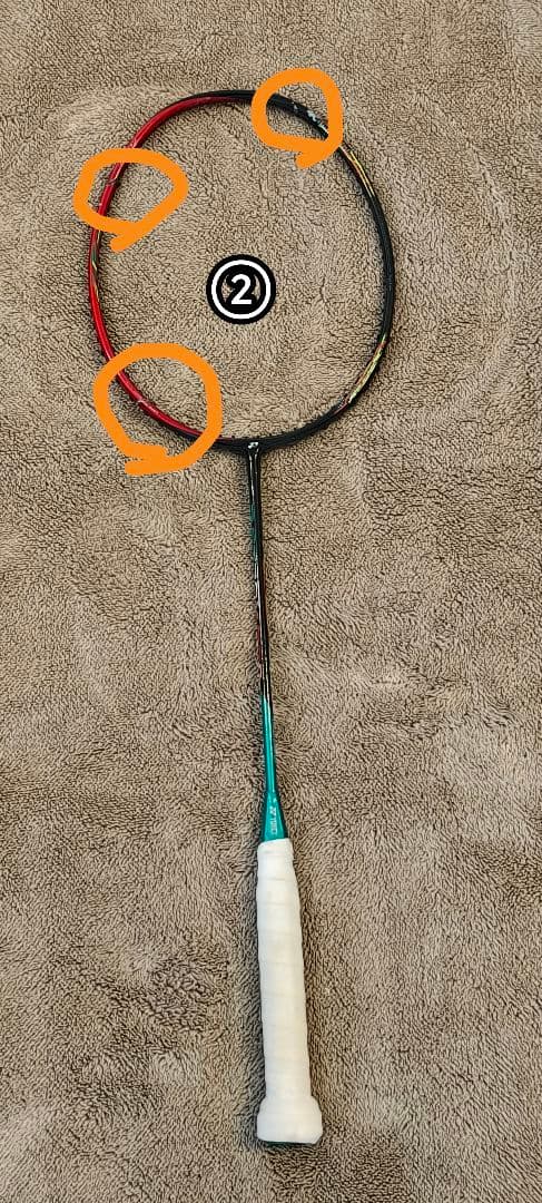 【ジャンク品】アストロクス88d 4UG5 4本セット バドミントン ラケット
