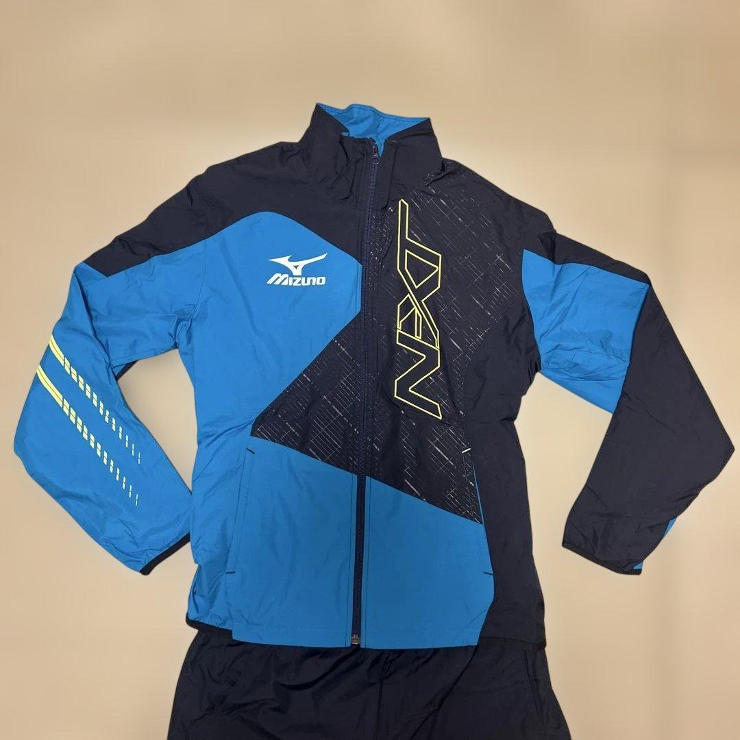 Mizuno ジャージ上下セット 青/黒