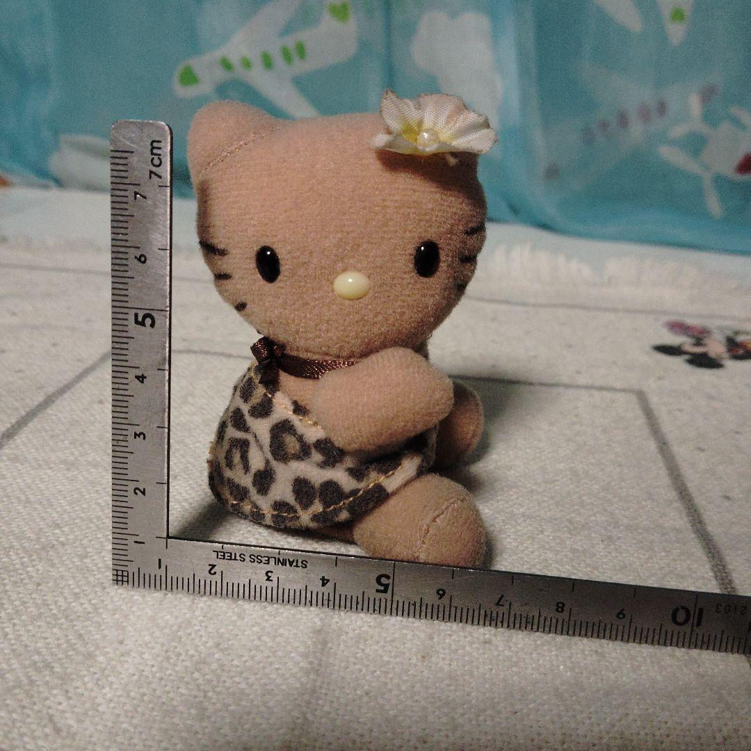ハローキティ　ヒョウ柄 マスコット　レオパード　ぬいぐるみ　ガングロ　2002年
