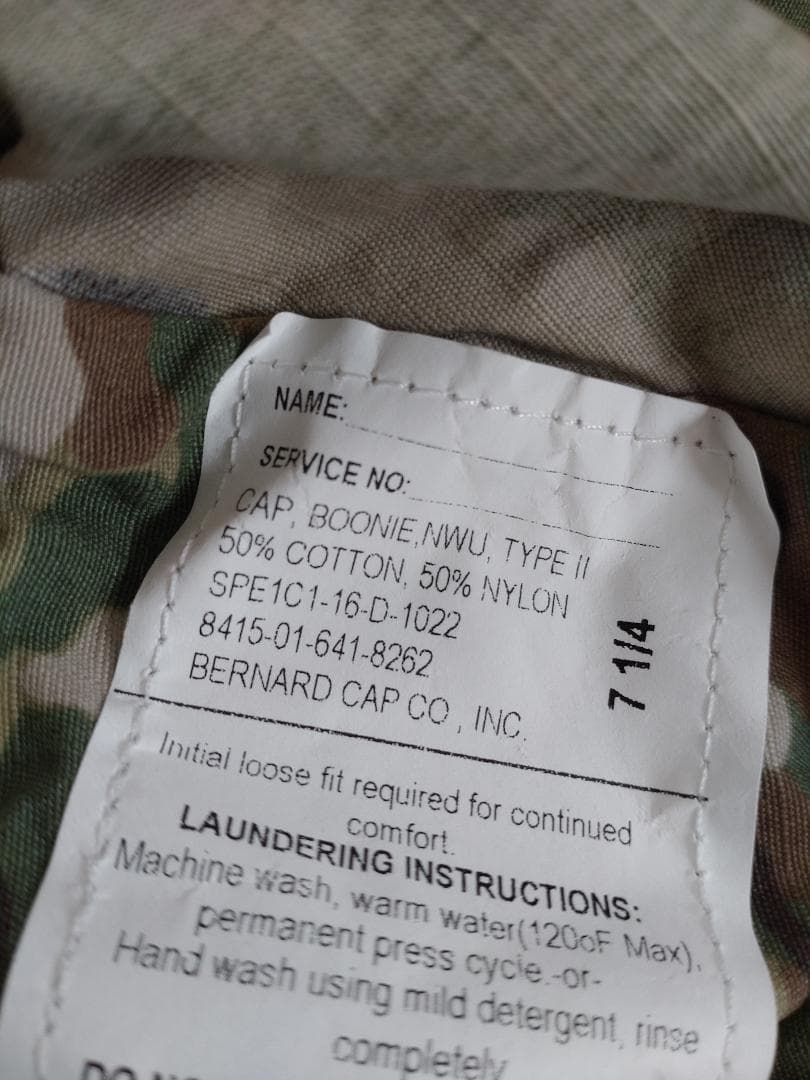 未使用　米軍　サイズM　OCP　マルチカム迷彩　ブーニーハット　帽子　キャップ